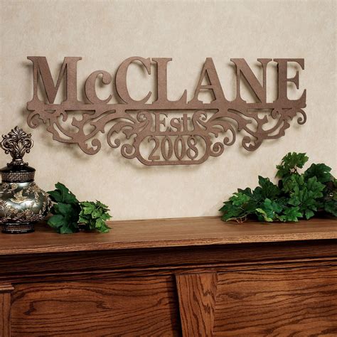 personalized metal wall art